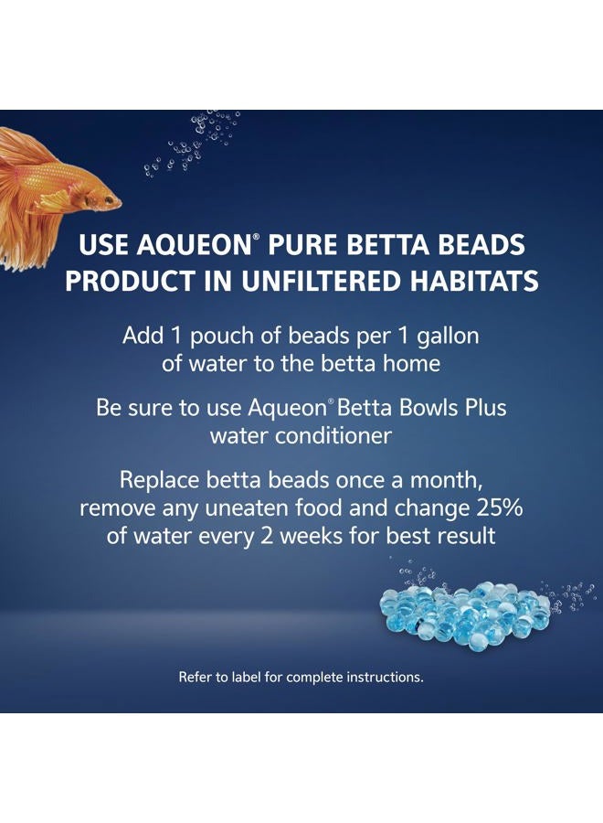 Aqueon PURE Betta Beads, Water Care for Unfiltered Aquariums, Maintains Clear Water and Helps Breakdown Organic Sludge, Blue - Image 5