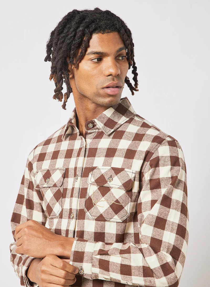 Karl Kani Check Print Shirt