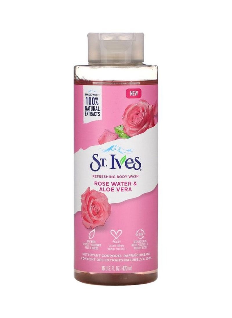 ST. Ives St. Ives Refreshing Body Wash Rose Water & Aloe Vera 473ml 