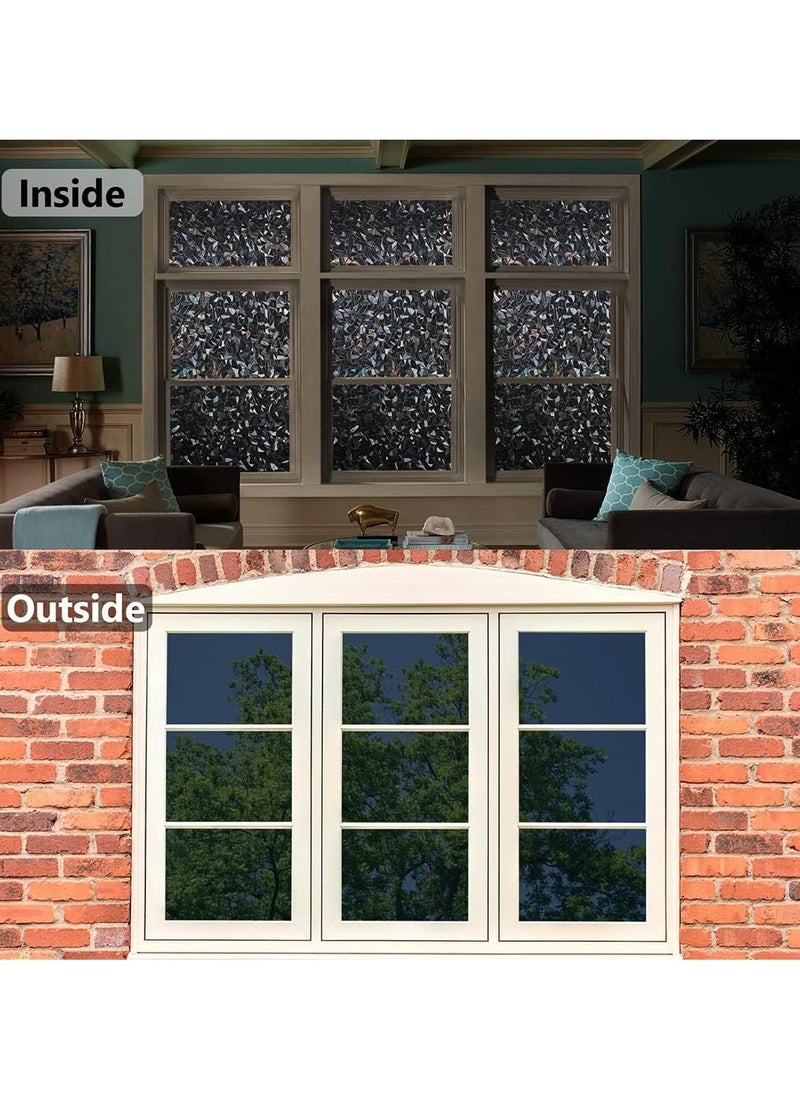 SYOSI - Ultimate Blackout Window Film - Static Cling, 100% UV Blocking, Two-Way Privacy, Easy Install & Remove - Decorative, Versatile Window Tint for Home & Office (11.8 x 78.7 inches) - Image 1