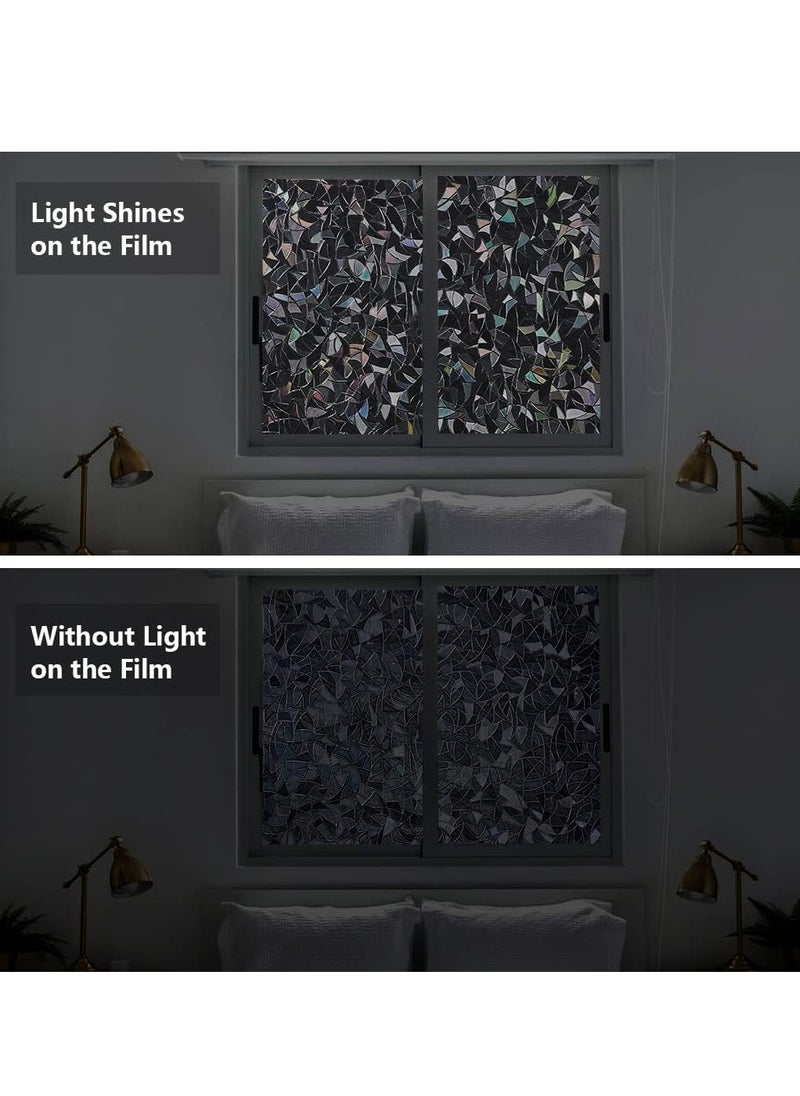 SYOSI - Ultimate Blackout Window Film - Static Cling, 100% UV Blocking, Two-Way Privacy, Easy Install & Remove - Decorative, Versatile Window Tint for Home & Office (11.8 x 78.7 inches) - Image 1