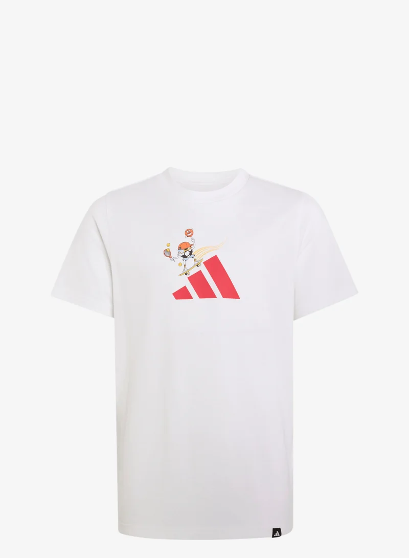 اديداس تيشيرت ذو تصميم جرافيكي SPORT INSPIRED للناشئين