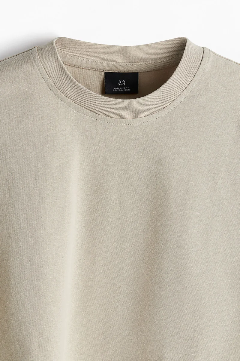 H&M Oversized Fit Cotton T-shirt