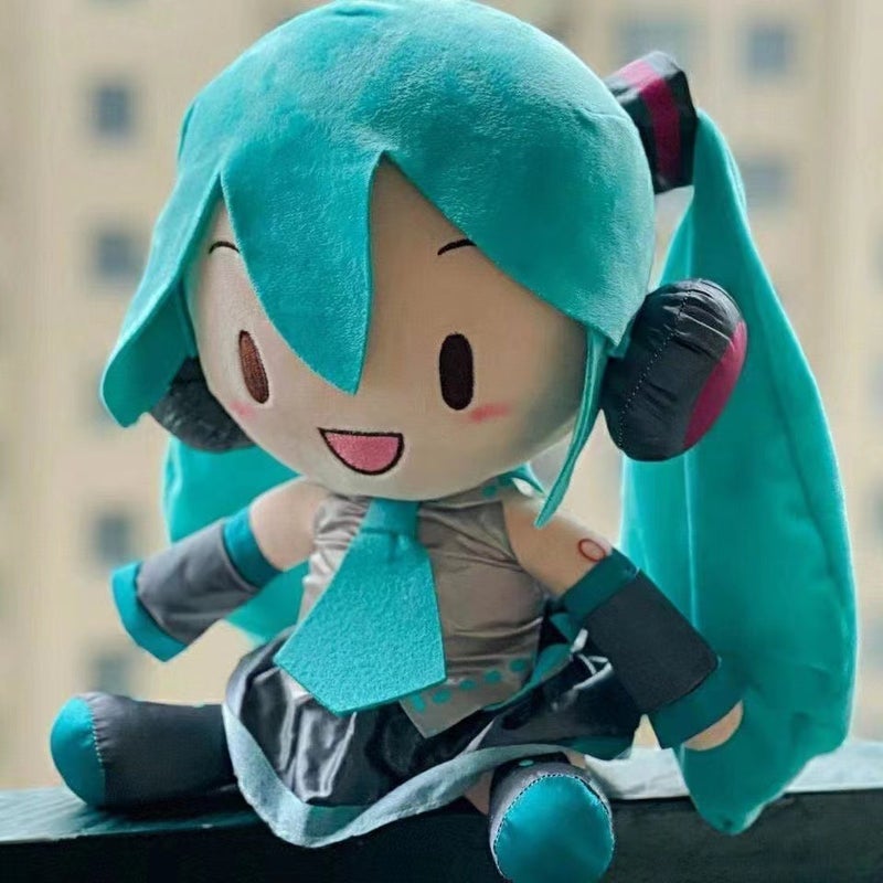 Fufu Plush Doll Cushion Classic Snow Miku Plush Toy Figurine Birthday Gift - Image 1