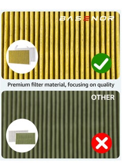 Y&D Air Filter for Tesla Model Y 3 Accessories 2016-2023, with Activated Carbon Replacement Cabin Intake Filter(Set of 2)  - Image 4