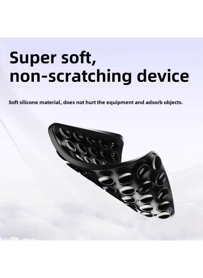 Generic Hot-selling Non-slip Portable 40-grain Double-sided Silicone Mobile Phone Suction Cup Movable Mobile Phone Holder Square-Color:40 Double-sided Suction Cups - Light Gray 16.5g  - Image 5