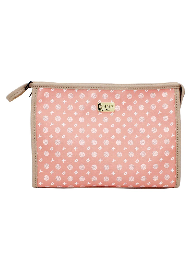 دكني حقيبة مستحضرات التجميل ليجاسي تي ستاند من دي كيه إن واي، حقيبة مكياج للسفر صغيرة، حقيبة تخزين صغيرة مضادة للماء وخفيفة الوزن، حقيبة مكياج صغيرة، حقيبة أدوات الزينة للسفر - Image 1