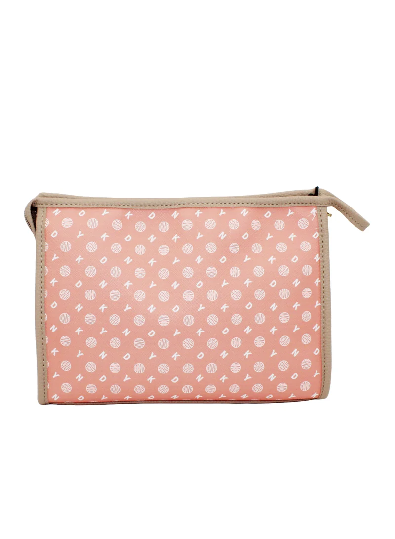 DKNY DKNY Legacy T Stand Cosmetic Bag, Travel Make up Bag Small, Small Waterproof and Lightweight Cosmetic Bag Storage Bag, Small Makeup Bag, Travel Toiletry Bag