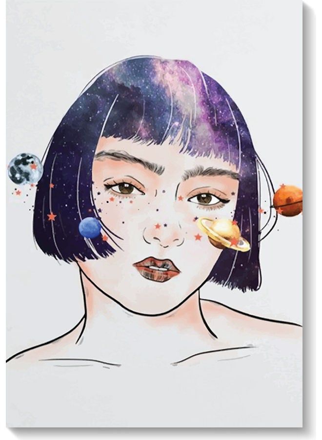 RYN Space Woman Wall Art Multicolour 40x60cm - Image 2