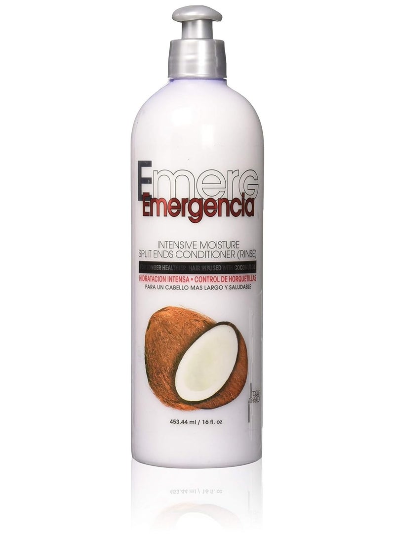 EMERGENCIA Toque Magico Intensive Moisture Split Ends Conditioner, Coconut, 16 Oz, 16 Ounces