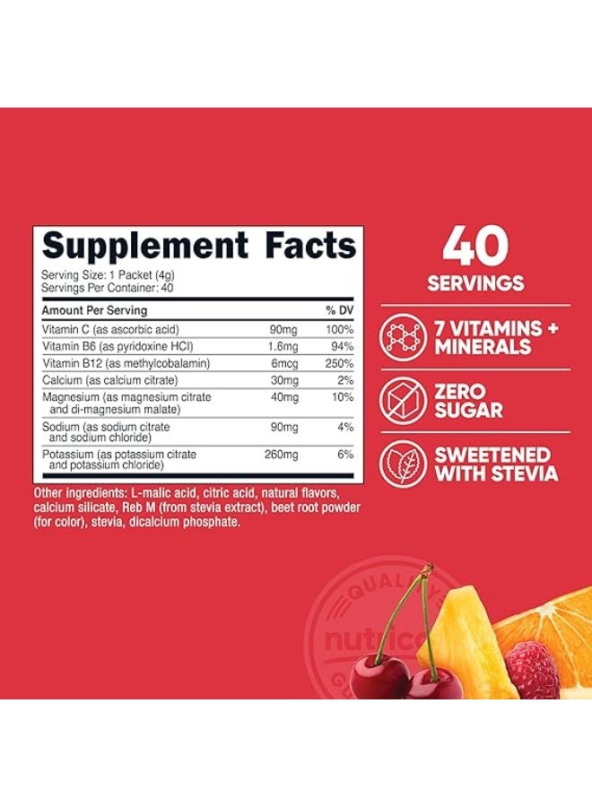 Nutricost Electrolytes Complex, Fruit Punch Flavored, 40 Stickpacks - Advanced Hydration Complex - Image 2