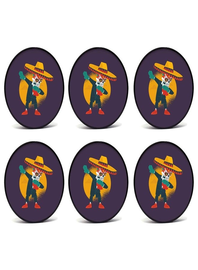 Tinywalk Coaster for boy Wooden Printed Coaster (4X4) inch Set of 6 Pieces - Image 1