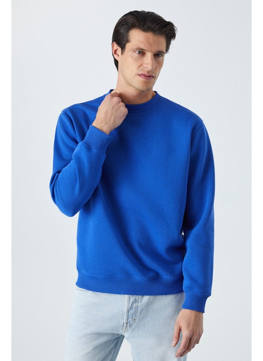 Adams Men's Polar Fleece Soft Organic Cotton Regular Fit Saks Blue Sweatshirt - pzsku/Z6CA2CDA15D19E2D5650AZ/45/_/1741624346/829f72b7-6514-4c95-a447-773469883b48