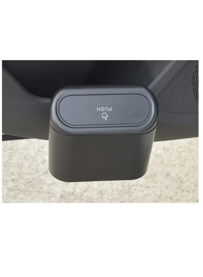 Generic - A hanging trash basket inside the car that can be hung on the door or back of the chair with a touch cover - Image 1