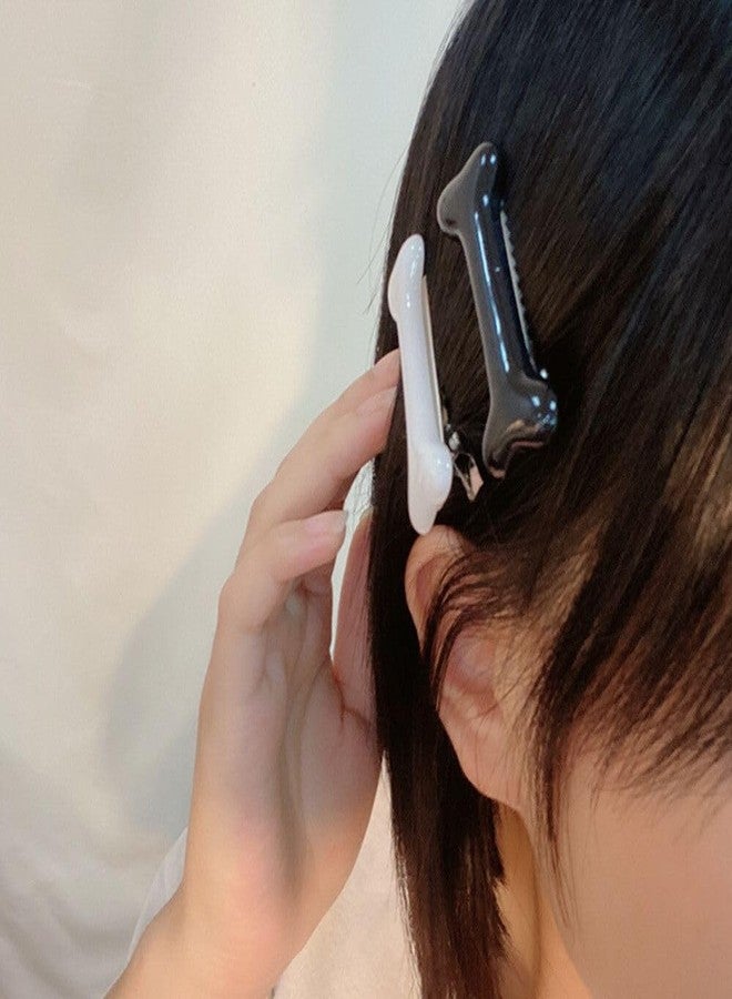 Kopida 4 Pcs Dog Bone Hair Clips Black/White Hairpins Halloween Christmas Decorative Hair Clips Cosplay Costume Hair Accessories for Women Girls - Image 5