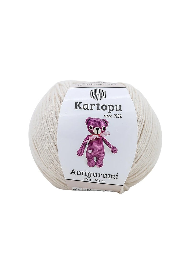 Kartopu خيوط كارتوبو أمigurumi قطن أكريليك 50غ 165م خيوط كروشيه وحياكة ناعمة للدمى، الألعاب، الحقائب، القبعات، السترات ومشاريع الحرف اليدوية - Image 1
