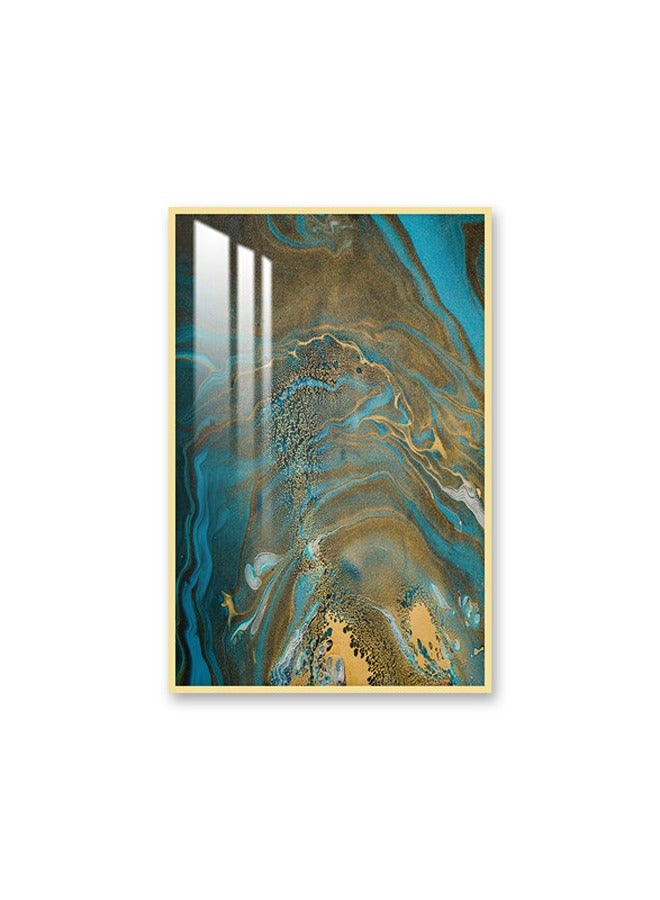 Marktna Decorative Wall Art Painting 120X80Cm With An Abstract Design Gold Frame And A Transparent Acrylic Layer 0.5Kg  - Image 2