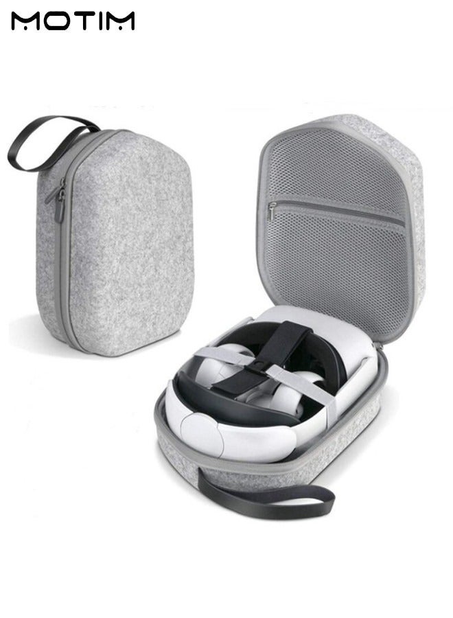 Motim Hard Carrying Case for Oculus Quest 2, VR Gaming Headset Storage Case Portable Bag with Mesh Pocket, Shockproof VR Travel Storage Bag - Image 5
