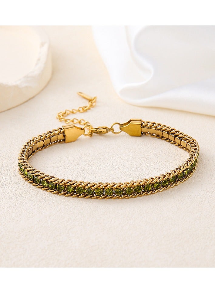 Mark Fairwhale Fashionable High-end Light Luxury Four Petal Flower Bracelet 