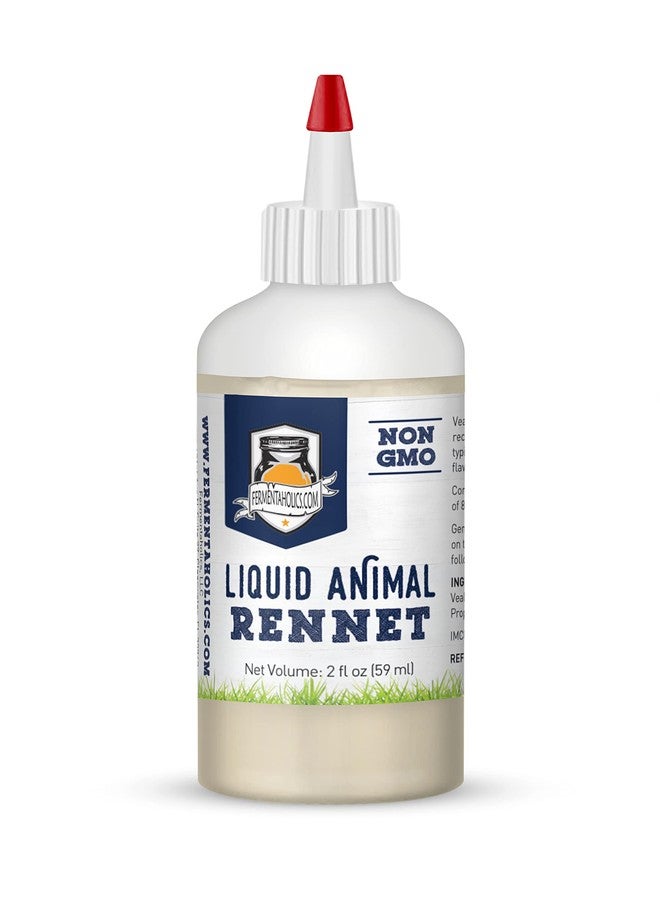 Fermentaholics Liquid Animal Rennet For Cheese Making | Milk Coagulant | Make Cheese At Home - 2 oz - Image 1