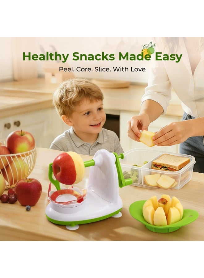 DubaiGallery Kitchen Apple Peeler Slicer and Corer Tool, Manual Fruit Peeling Machine with Simple Rotating Operation, Convenient Apple Cutter for Home Kitchen, Baking Preparation, Healthy Snacks, Desserts and Fruit Serving - Image 2
