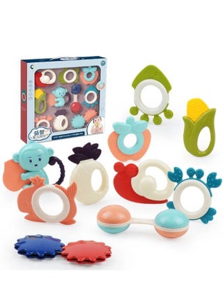 A set of rattles (shackles and silicone teethers) for childr / 10 pieces code/ B108 - pzsku/Z6CA338875F68CFD16419Z/45/_/1687168828/3111efbf-5c86-4b62-b4b5-24cd0b369613