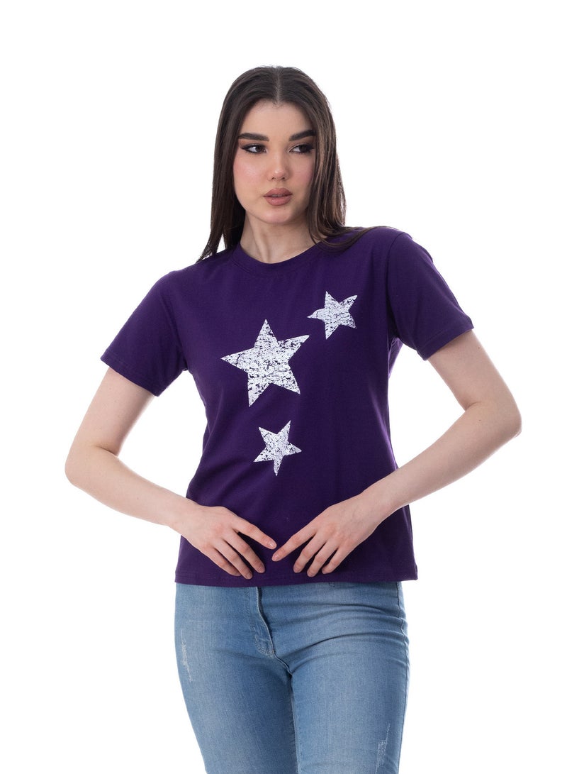 BEBO Women's short-sleeved printed T-shirt - Image 1