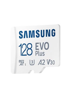 ماركة غير محددة بطاقة ذاكرة ثلاثية الأبعاد 128GB مع محول SD -أبيض  - Image 2