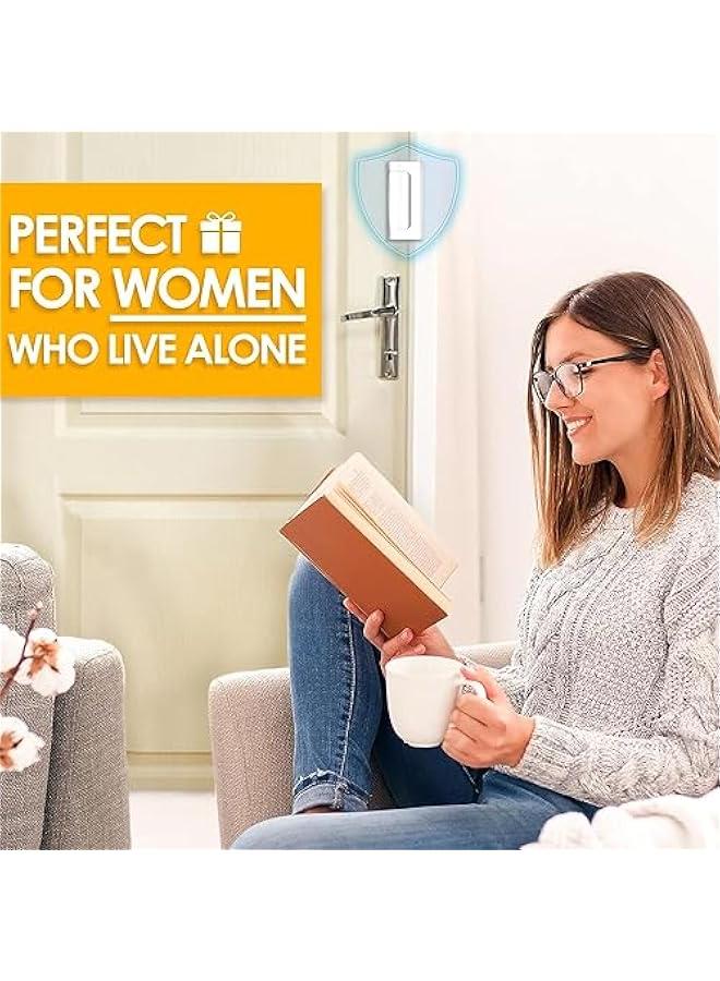 Home Security Door LockChildproof Door Reinforcement Lock8 Screws to Prevent Unauthorized EntryExtra Security Door Locks for Home Security and Privacy (White) - Image 4