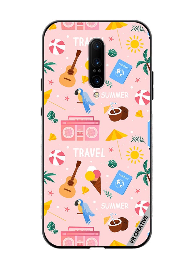 VR CREATIVE Protective Case Cover For OnePlus 7 Pro Summer Season Pattern Design Multicolour - Image 1