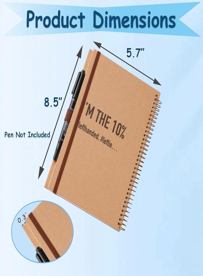 King Mills Left Handed Notebooks College Ruled, 160 Pages 1 Subject, Hard Cover Lefty Notebooks. Ideal Gifts for Left Handed People. Size 8.5" X 5.7"1pk - Image 2
