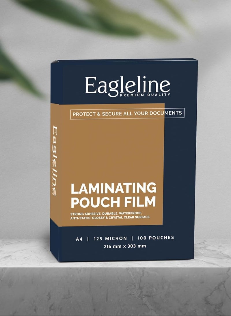 خامات تغليف ايجلاين بلاستيك جراب  تغليف حراري A4 (125 ميكرون) عدد 100 جراب - Image 1