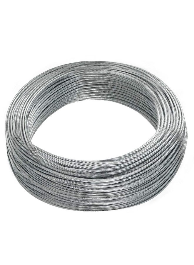 Cerpourt - Vinyl Coated Picture Hanging Wire 4 100Feet Braided Picture Wire Heavy,Supports Up To 50Lbs For Photo Frame Picture,Artwork,Mirror Hanging(1.5Mm X 30.5 Meters) - Image 1