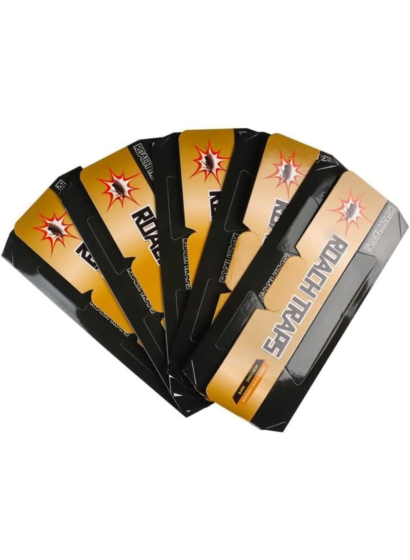 SOLARAE فخ الصراصير، مصائد لاصقة، للصراصير والحشرات، لاصق قوي وطويل الأمد لاصطياد الصراصير، بدون طُعم إضافي، لا حاجة لمطاردة الصرصور بحذائك في اليد (20 عبوة) - Image 2