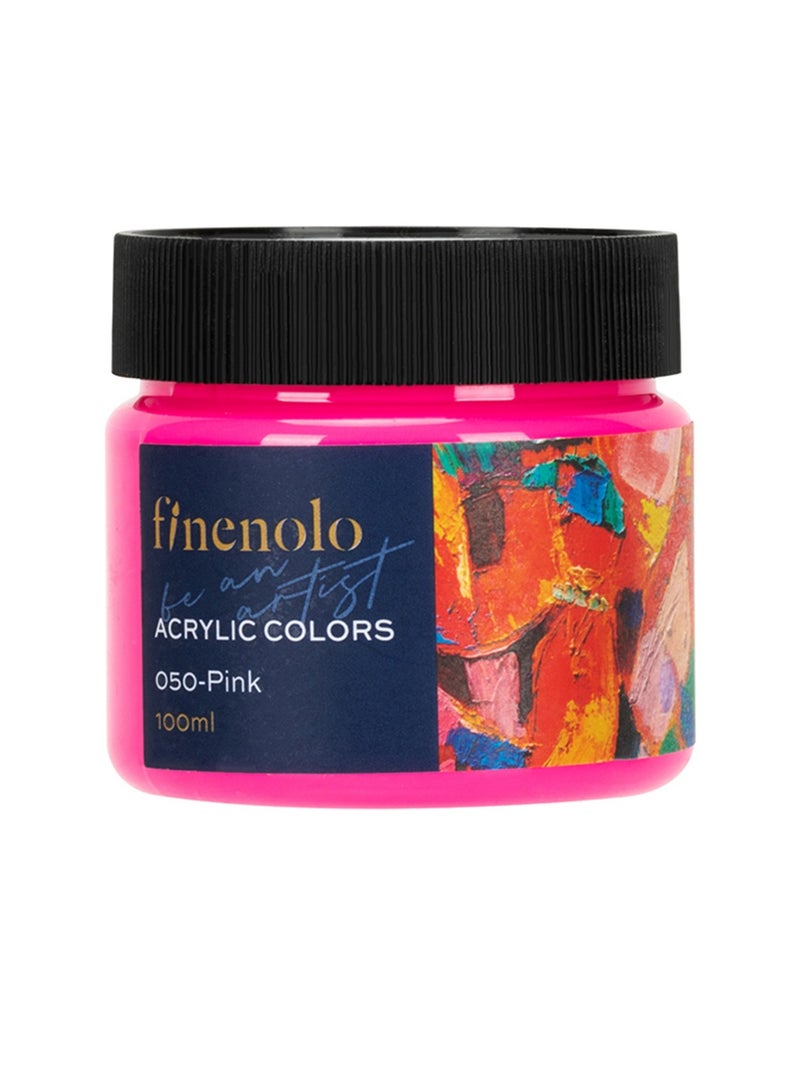 Deli Finenolo Acrylic Color 100ml Content Pink - Image 1