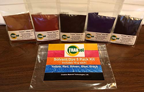 Transol Wood Dye – Powdered Solvent 5 Color Kit – Wood Stain Kit (50 Grams) - Image 1