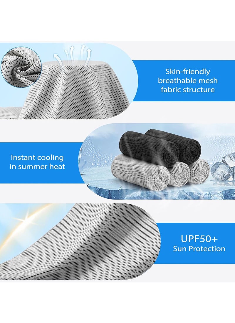 GoodTool - 2 Pack Cooling Towel Soft Breathable Sweat Towel Microfibre Fitness Towel Cooling Cold Towels for Neck for Travel Hiking Gym Yoga - Image 1