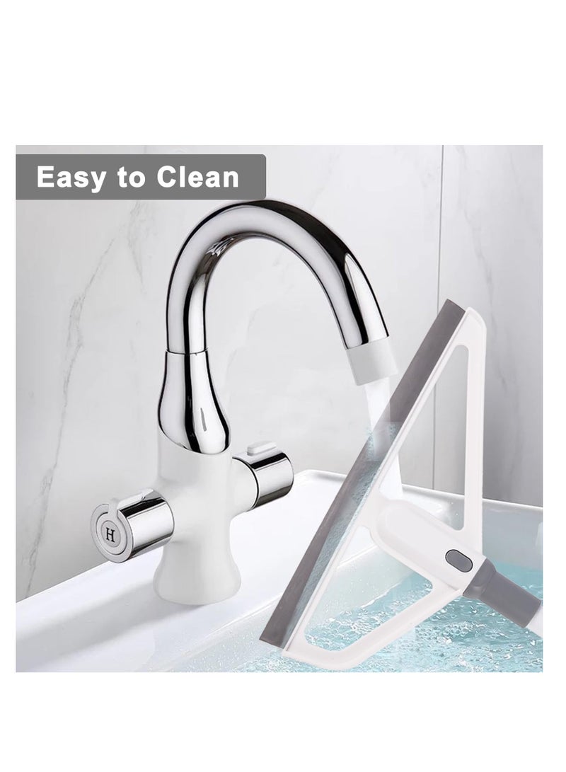 Excefore Rubber Squeegee Broom, Multifunction Magic Broom, Scraping Silicone Broom Sweeper, Silicone Broom for Floor Cleaning, with Mop Clip, for Kitchen Bathroom Shower Tile Marble Window Cleaning (Grey) - Image 2