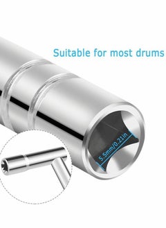 Y&D Drum Keys, 7 Pcs Universal Key Tuner, Chrome-Plated Steel Tuning Key, T-type Wrench and Z-type Percussion Instruments Parts for Drummers  - Image 5