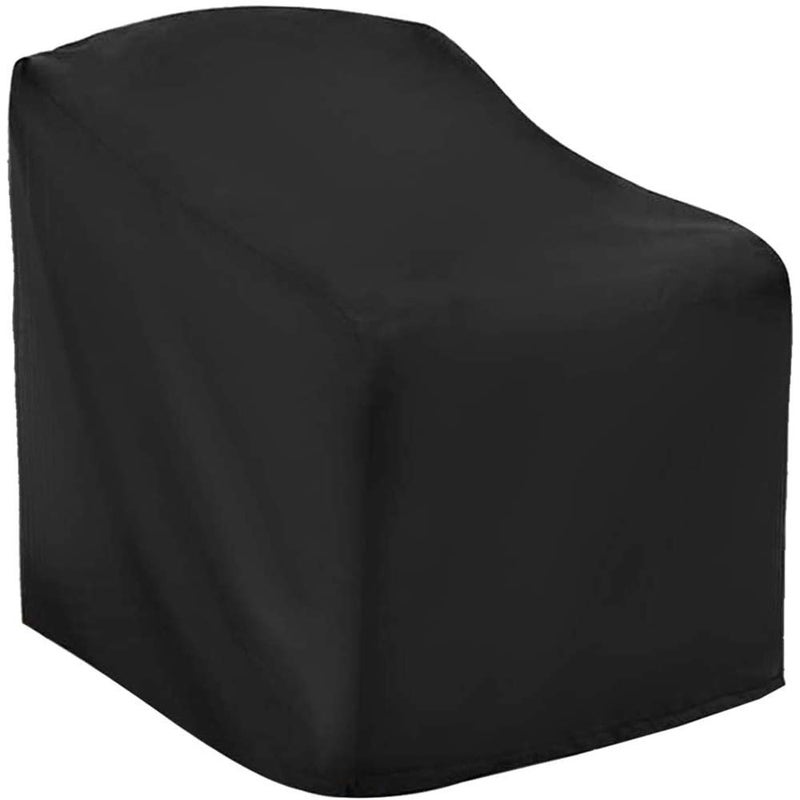 UCARE Patio Chair Covers Outdoor Lounge Chair Cover Waterproof 210D Fabric Furniture Single Chair Sofa Cover for Veranda Garden Patio 27x31x40in 70x79x102cm Black