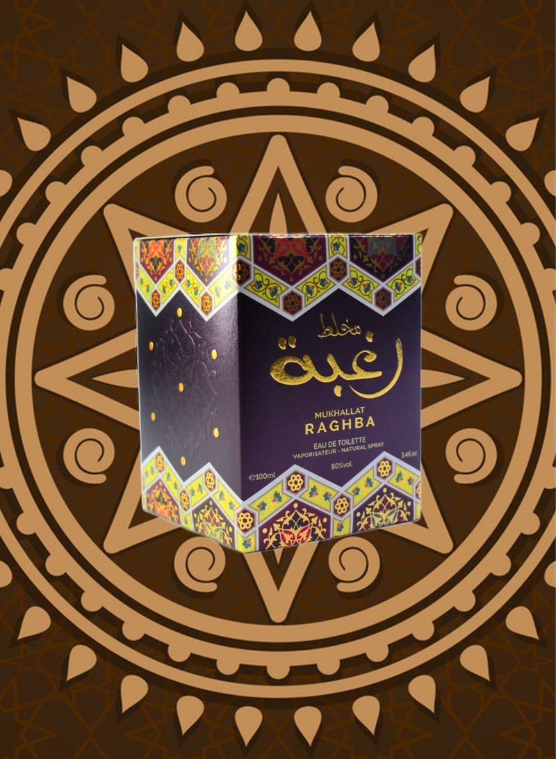 RAGHBA 10 Pieces Mukhallat Raghba Perfume EDT 100 Ml - Image 2
