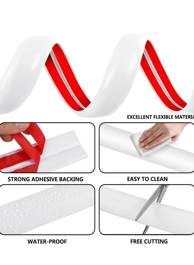 Floor Cord Cover 2M/6.5FT Self Adhesive Cord Hider Floor Cable Management Power Cord Protector Electric Cord Covers for Home, Offices, School, Cable Cavity: 10MM(W) x 6MM(H) White - Image 3