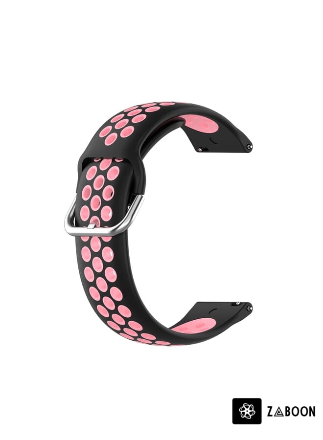 Zaboon Garmin erunner 255 22mm Perated Breathable Sports Silicone Watch Band - Image 2