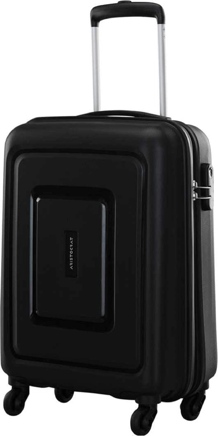 Aristocrat Storm Nxt 3 Pc Set Cabin 55cm(Small) Check-in 65cm(Medium) Check-in 75cm(Large) 4W Trolley Bags for Travel Hard Case Spinner Luggage, Lightweight Bag |7 Years Warranty (Jet Black, 3PC Set) - Image 2