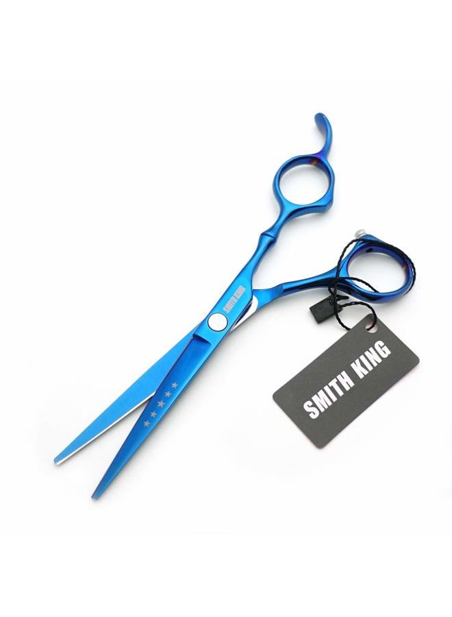 Smithking 6.0 Inches Hair Cutting Scissors Set with Combs Lether Scissors Case,Hair cutting shears Hair Thinning shears For Personal and Professional (Blue) - Image 5
