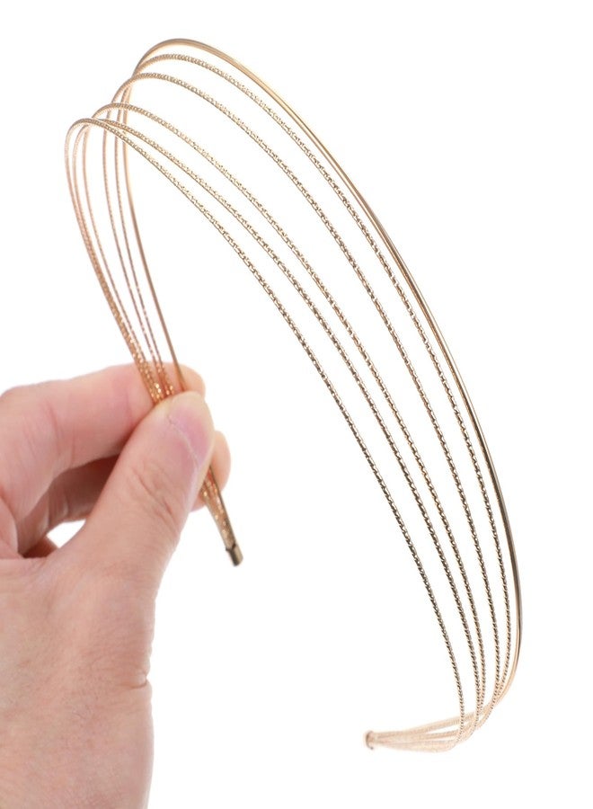Shimmeroo Multi Layers Metal Headbands for Women,2Packs Thin Headband Gold Headband for Women Elegant Hairbands Hair Accessories - Image 1