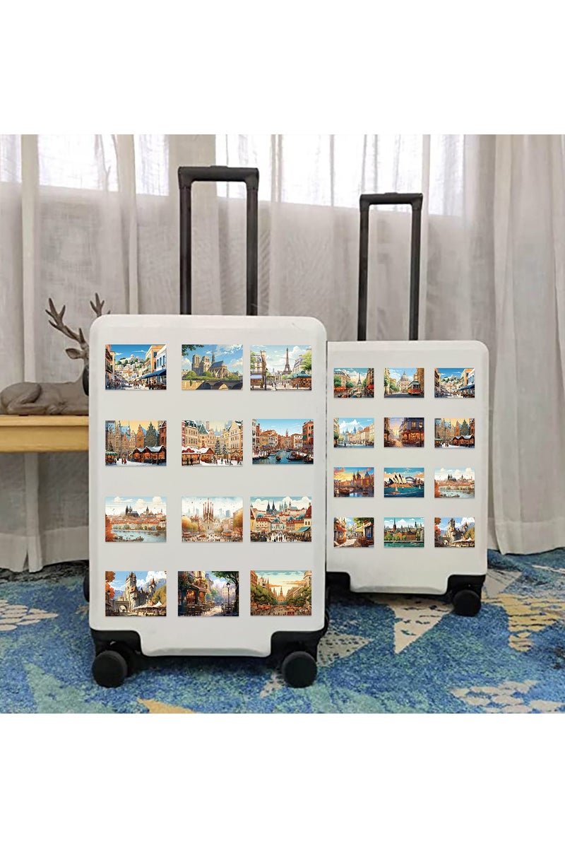 قوس قزح أورينبو مجموعة ملصقات مباني أوروبية للمراهقين للسفر حول العالم، زجاجات مياه، كمبيوتر محمول، لوح تزلج، أكواب، دراجات، سجل قصاصات، للبالغين، بنات وأولاد - Image 2