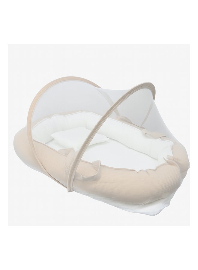 Toyland سرير أطفال مع شبكة حماية من البعوض ووسادة أطفال - Image 1