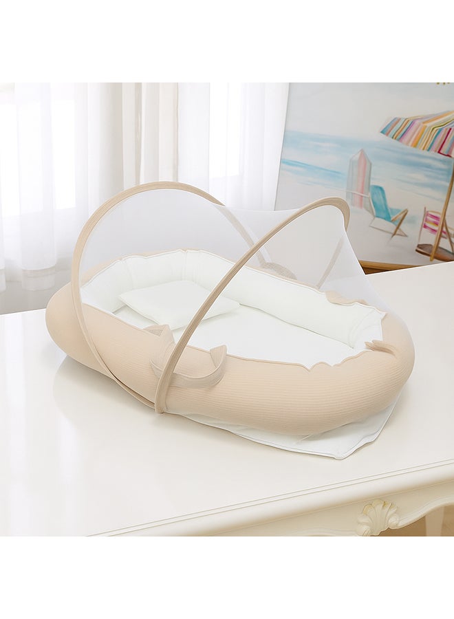 Toyland سرير أطفال مع شبكة حماية من البعوض ووسادة أطفال - Image 2