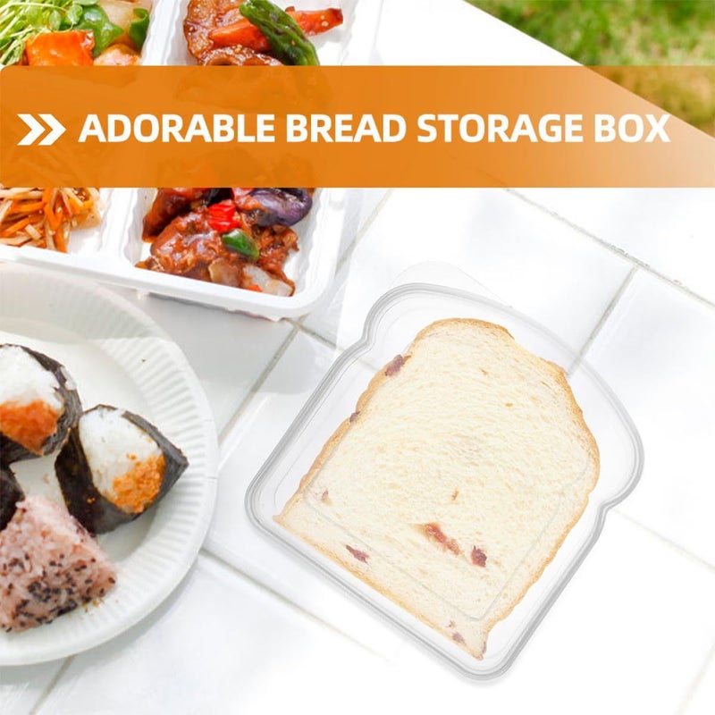Reusable Sandwich Containers with Lids 13x12 5x3 5cm Portable Food Storage Box - Image 4